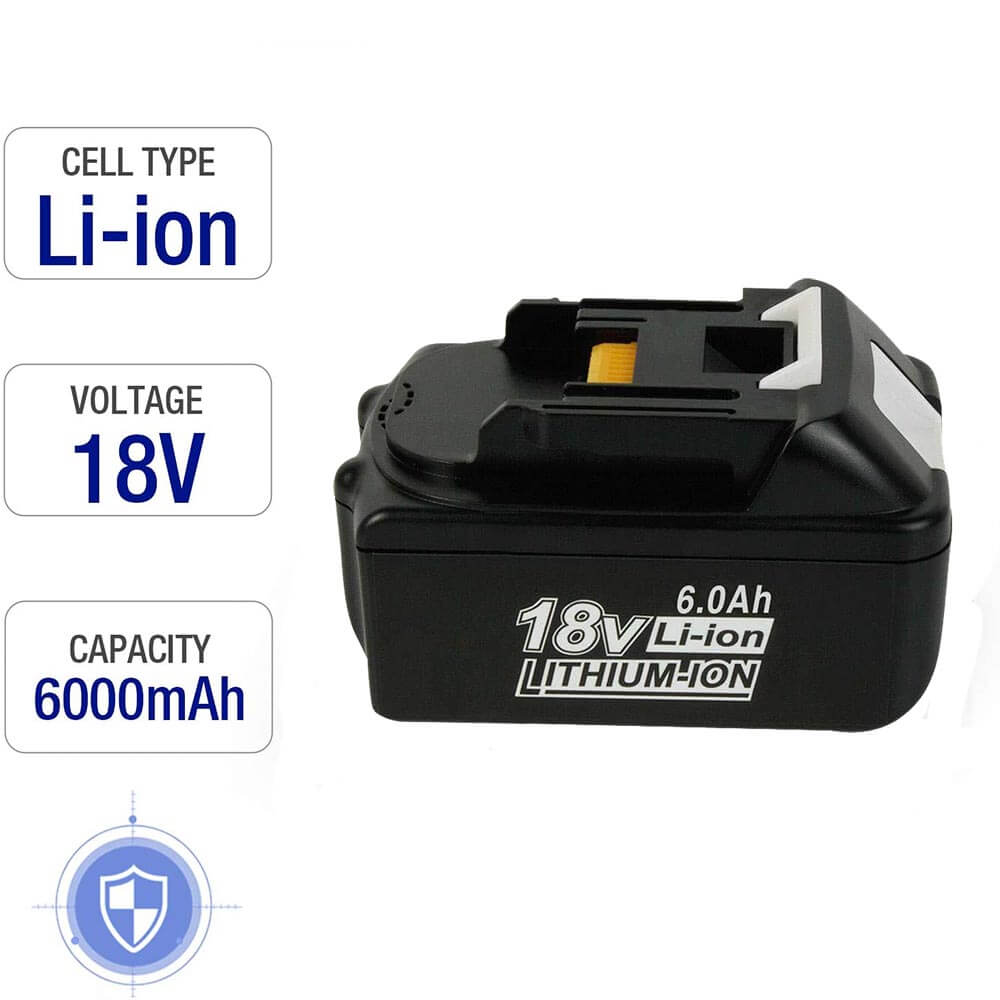 Tib 18v 12ah batterie Li-ion rechargeable batterie de remplacement pour  Makita Bl1880 Bl1860 Bl1830 batterie + 3a chargeur