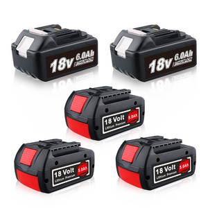 For 18V BAT61O Bosch 5Ah 3 pack & Makita BL1860 Battery 2 Pack Replacement