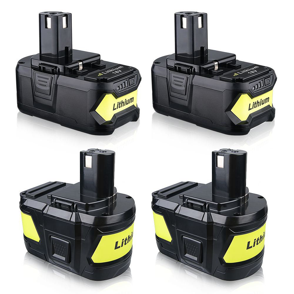 For 18V Ryobi Battery Replacement | P108 8.0Ah 2 Pack  &P108 5.5Ah 2 pack Li-ion Battery