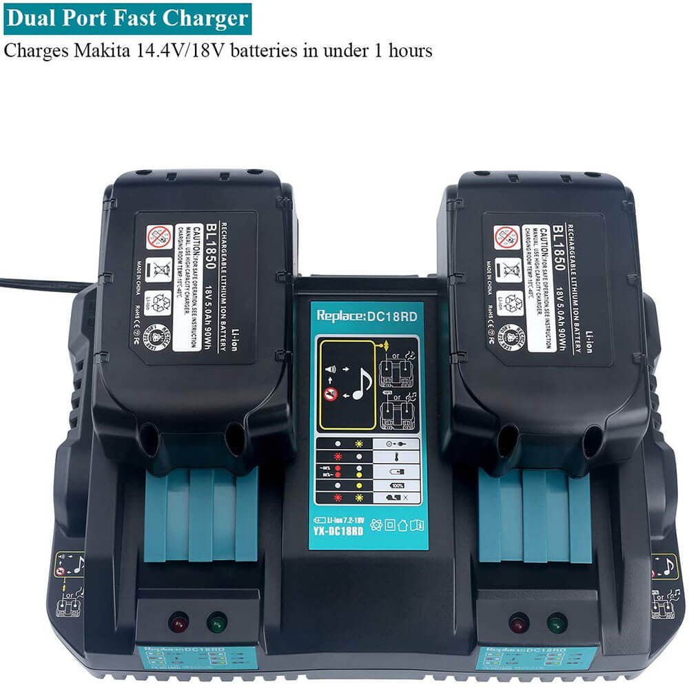 2 Pack For 18V 5.0Ah Makita BL1850B Battery Replacement & Replacement –  Battery Factory Outlet