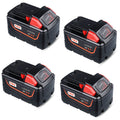 For Milwaukee M18 XC 9.0Ah Battery Replacement Li-Ion 4 Pack