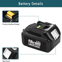 3 Pack For 18V Makita Battery Replacement | BL1830 BL1840 6000mAh Li-ion Battery