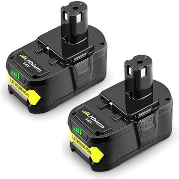 4 pièces 18V 9AH Batterie de remplacement pour Ryobi Lithium P102 P103 P107  P108 P109 Ryobi One + Cordless Tool