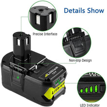 4 Pack For 18V Ryobi Battery Replacement | P108 5.0Ah Li-ion Battery